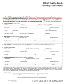 Virginia Pd 207 Form
