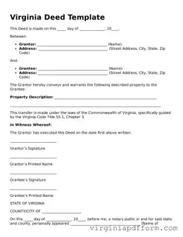 Valid  Deed Template for Virginia